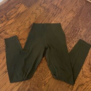 Lululemon align leggings in army green size 2